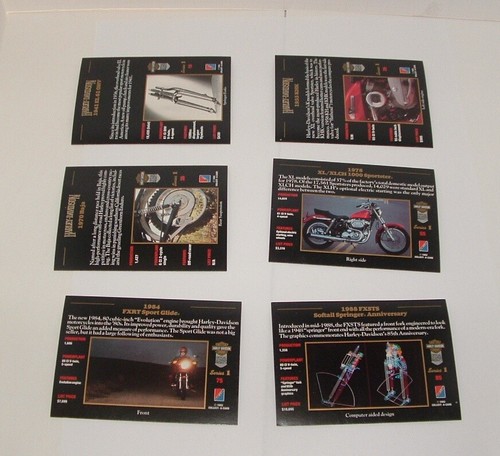 SET of 6*****1992 Collect-A-Card HARLEY-DAVIDSON Series 1 - Picture 2 of 2