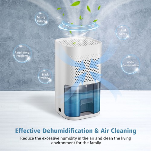 900ML Mini Dehumidifier Moisture Absorber Home Office Air Purify Dryer - 第 9/11 張圖片
