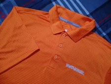 Whataburger Uniform Employee Embroidered Orange Polo Men's Size SMALL