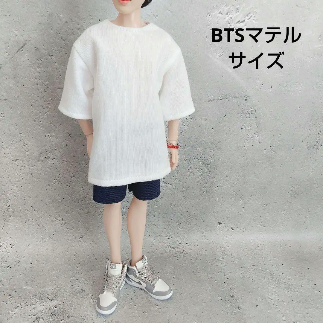 Bts Mater Doll Clothes T-Shirt Shorts Blue Set Handmade