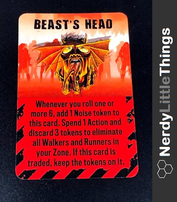 CMON - Zombicide 2nd Edition - Iron Maiden Packs - Beast's Head - Equipment Card