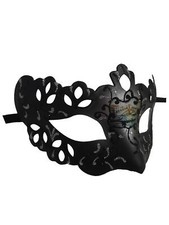 Black Silver Crown Prince Mardi Gras Masquerade Prom Mask