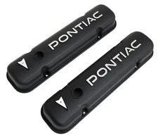 Pontiac Valve Covers  Raised Letter Cast Alum '55-'81  350 389 400 421 428 455