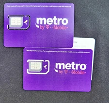 FAST SHIPPING/ 1 NEW Metro By T-Mobile 3 IN1 4G/5G SIM Card,Nano/Micro