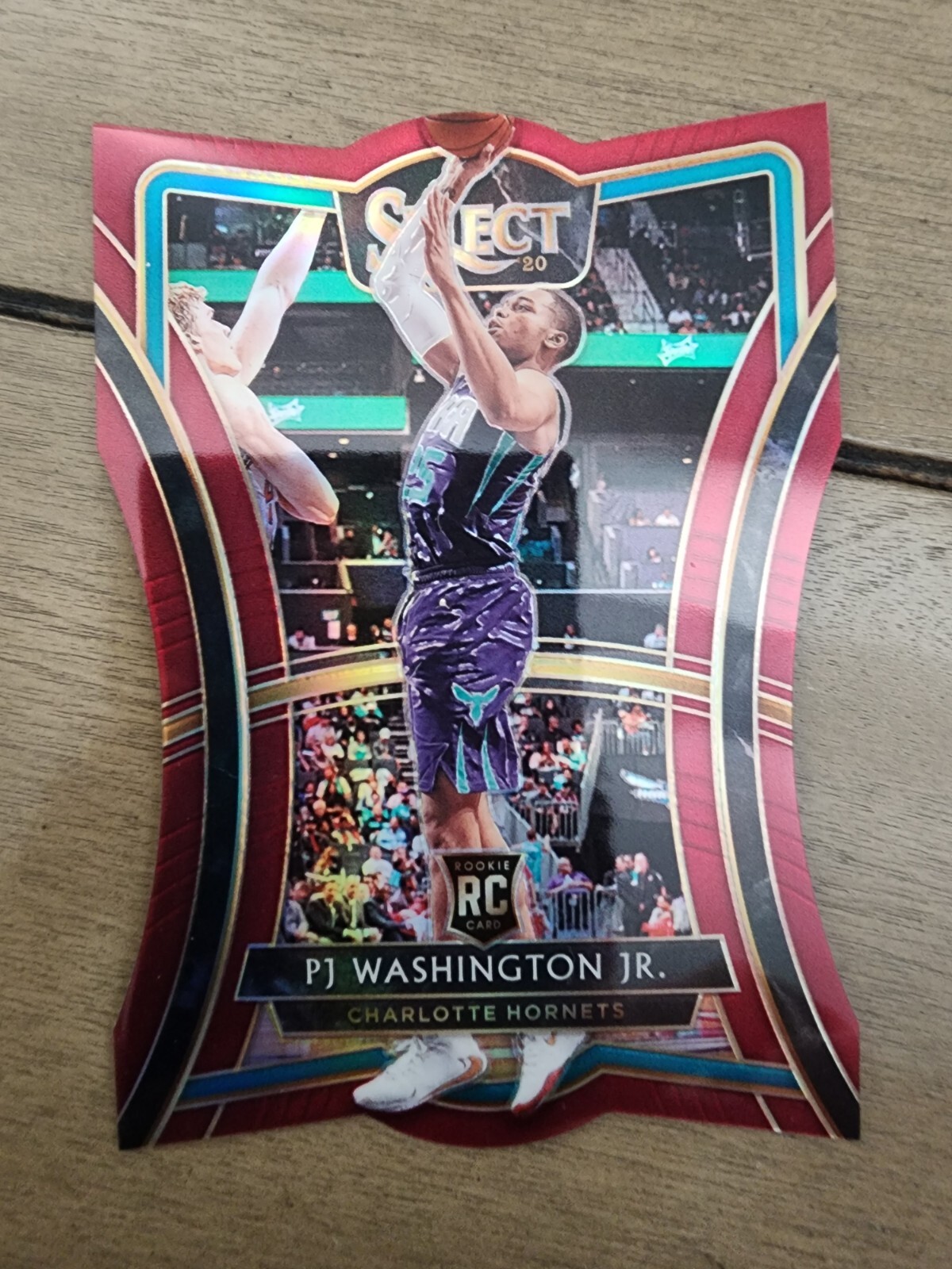 PJ Washington Jr 2019-20 Select Rookie RC Premier Level Diecut Maroon Prizm /175