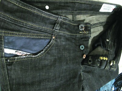 HOT ITALY Women's DIESEL ROKKET 8DK Low Slim STRAIGHT BLACK