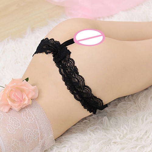 Sexy Damen-Spitzenhöschen Mit Schritt Und Perlen Tanga Dessous Amerikanische〒 - Bild 8 von 27