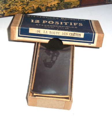 STEREOFILMS BRUGUIERE 291: BOX MIT 12 POSITIVEN: LA ROUTE DES CRÊTES