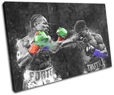 Poster Mural David Haye Boxing Grunge - Impression Sur Toile, Style Moderne, Couleur Bleu