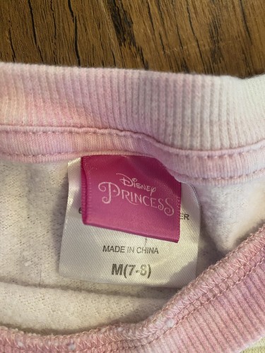 Disney Sweater Never Underestimate A Princess Medium Kids Youth Girls Multicolor - Picture 7 of 7