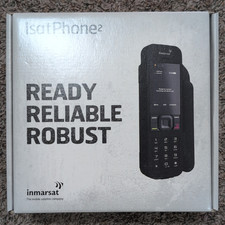 Inmarsat IsatPhone2 Satellite Phone Unlocked Black 1GB Open Box