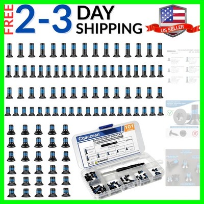 101Pcs Red Dot Sights Screws Kit   Alloy Steel Flat Head Screws for Optics Mo...