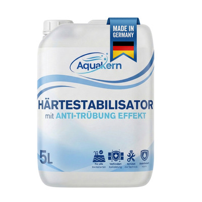 Aquakern Härtestabilisator Pool 5L | bindet Calcium & Metallionen |Kalkentferner