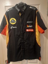 Lotus F1 Team Pit Crew Button Shirt XL Renault PDVSA  2014 Formula One (CL3)