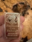 1 Troy Ounce Silver Bar - Pinehurst coin exchange- .999 Fine