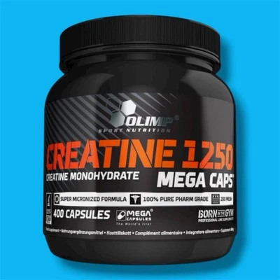 Olimp Creatine 1250 Mega Caps - 400 Caps - 560g Muskelaufbau Kraft Training - Bild 1 von 2