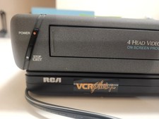 Vintage RCA (Thomson) VCR Plus 4-Head VHS Player Model VR526 For Parts Broken