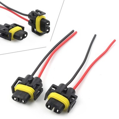 Wire Pigtail Female PS 880 Fog Light Two Harness Bulb Socket Connector Plug Fit