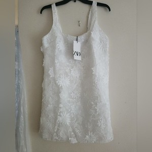 embroidered floral dress white Serafina Dress – Sea, New York main image 1