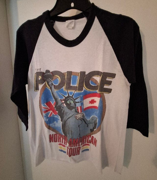 Vintage T-shirt, 1983 Police North American Synchronicity Tour, Unisex