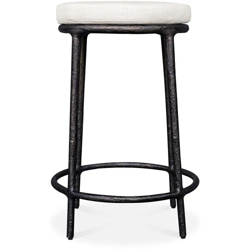 Uttermost 23930 Thayer 26 inch Java and Oyster White Outdoor Counter Stool - Picture 1 of 6