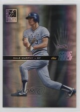 2004 Donruss Elite Passing the Torch Black 13/100 Dale Murphy #PT-9 10ou