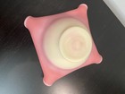 Antique Art Glass Burmese Uranium Vaseline Fairy Lamp Base — photo 5