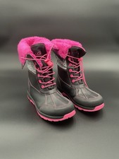 New UGG  Butte II CWR Glow Graphic Waterproof Snow Boot Little Kids Size 4