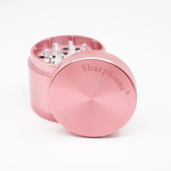 SharpStone Hard Top 4 Piece 2.5” Herb / Spice Grinder PINK AUTHENTIC