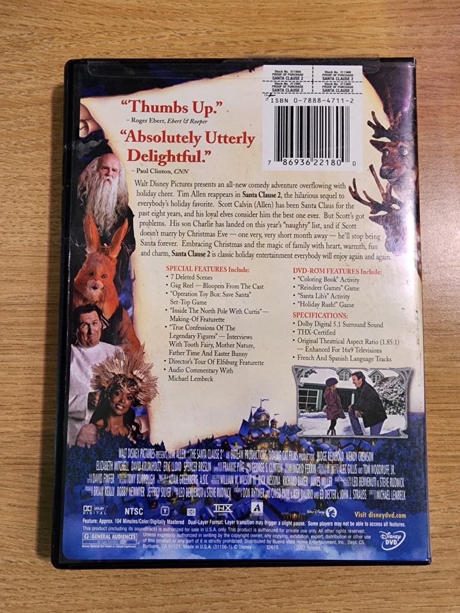 The Santa Clause 2 (DVD, 2002, Standard Edition) Tim Allen | eBay