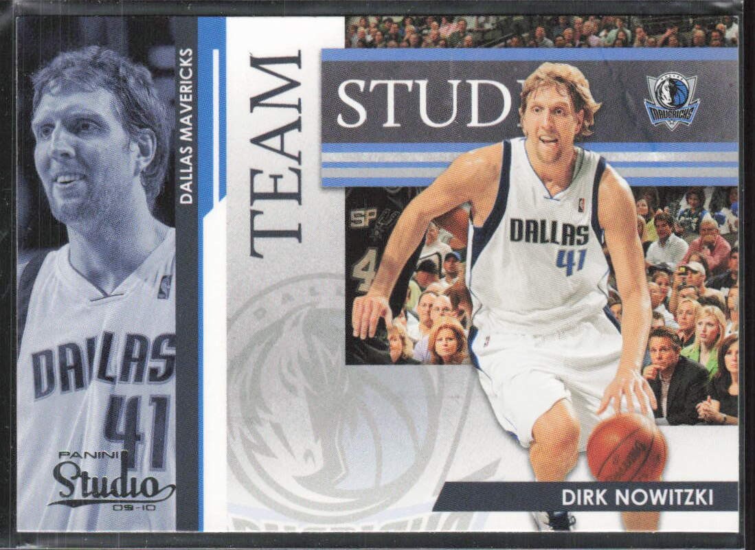 2009-10 Panini Studio #5 Dirk Nowitzki / Josh Howard Team Studio Mavericks (A4)