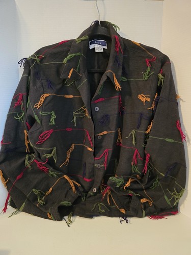 Vintage Sara Studios Yarn String Jacket XL