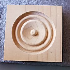 Wood Corner Trim Block Medallions Door Window 4.5”x 4.5” Rosette USA Lot of 42pc