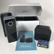 EUKI J7 Wireless 2K HD Smart Video Doorbell Camera Chime Battery Power Security