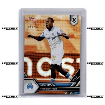 2025 Topps Now UCL - Orange #26 Igor Paixao /25 Brace & Assist in 4-0 Win