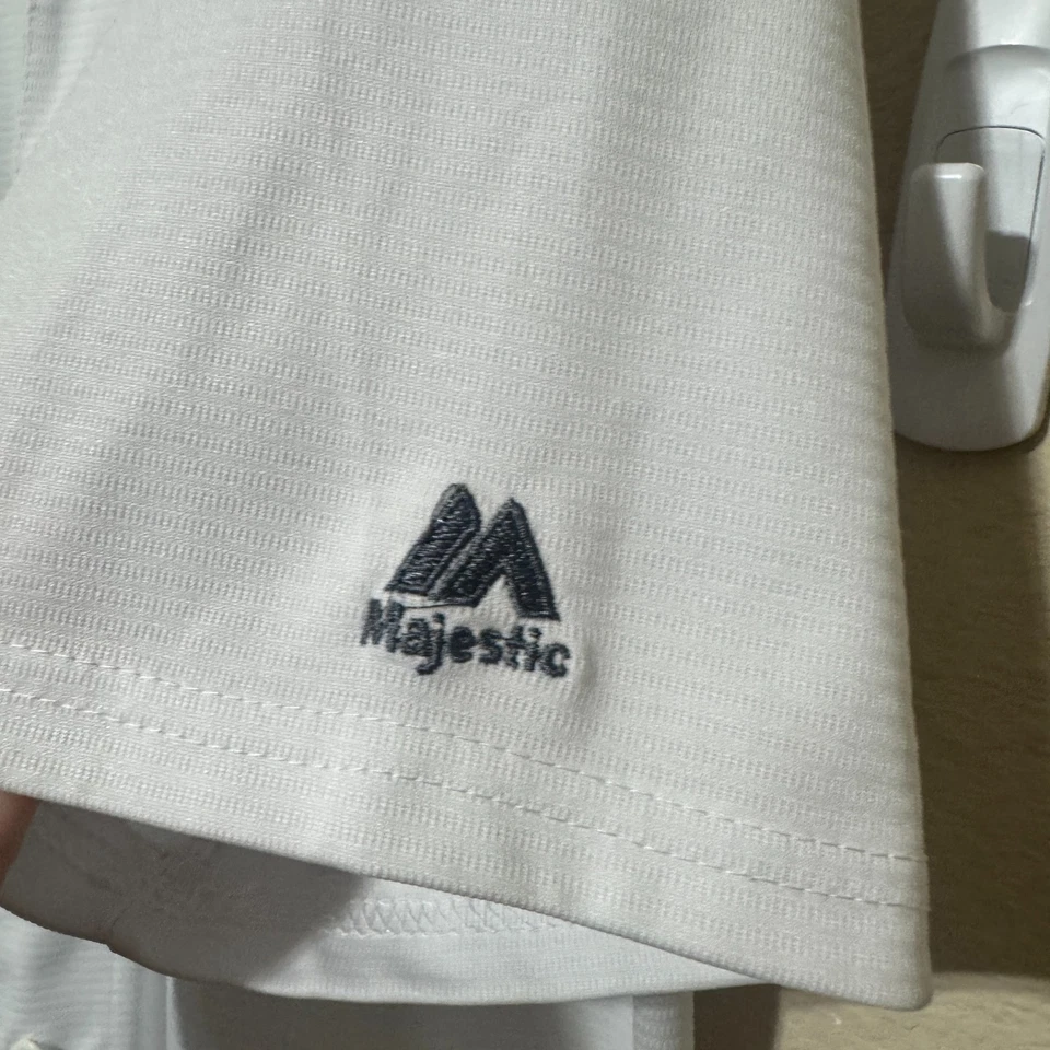 Футболка Majestic Red Sox Теда Уильямса No9 MLB Cool Base L белая Lt синяя ретро - Изображение 4 из 4