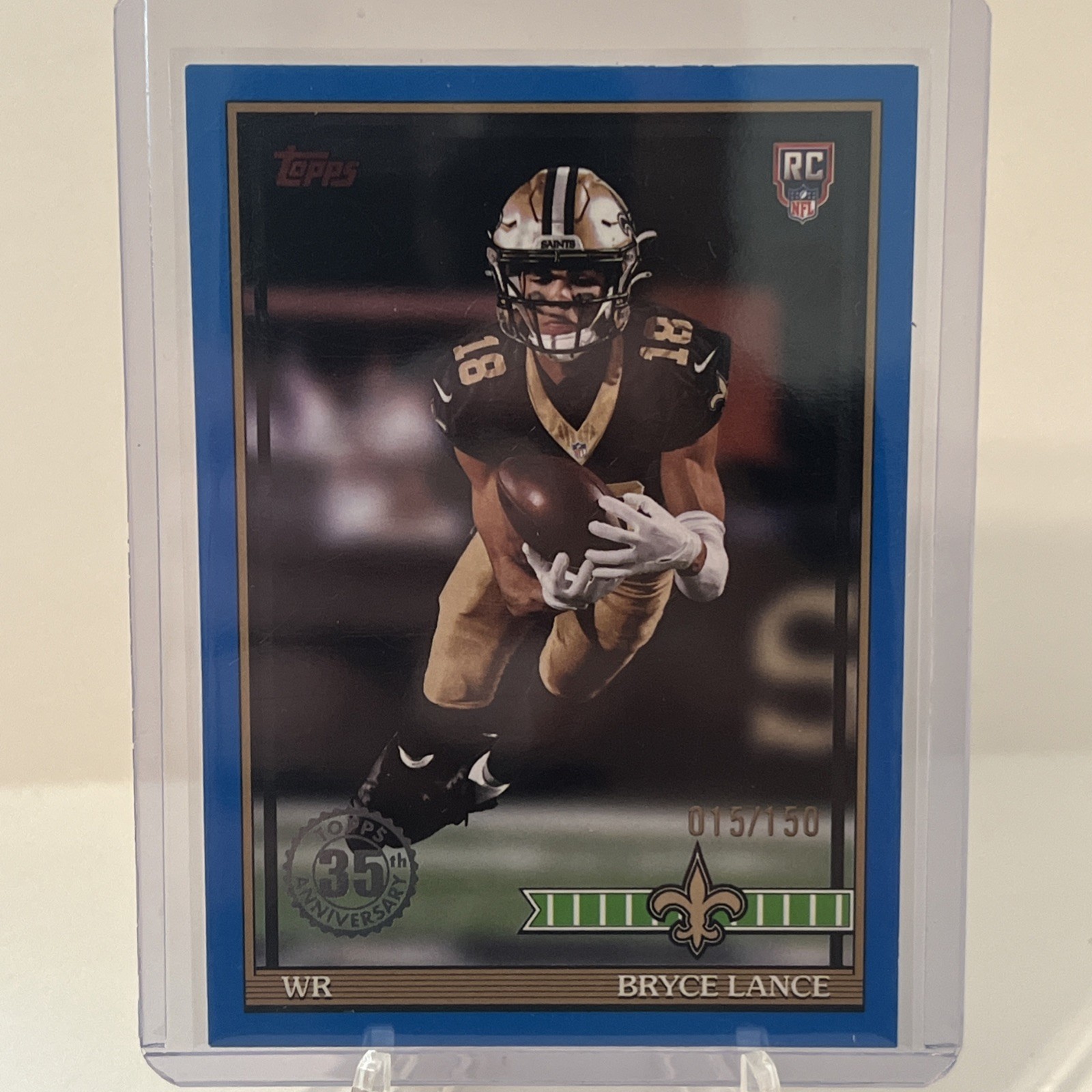 2026 Topps Bryce Lance New Orleans Saints RC Blue /150 35th Anniv #91TR-32
