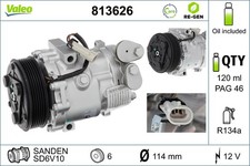 Kompressor Klimaanlage VALEO RE-GEN - AT 813626 12V für OPEL COMBO MERIVA X03