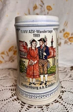 German Beer Stein 11.IVV ASV-WANDERTAGE - Rothenburg Ob Der Tauber (1989)
