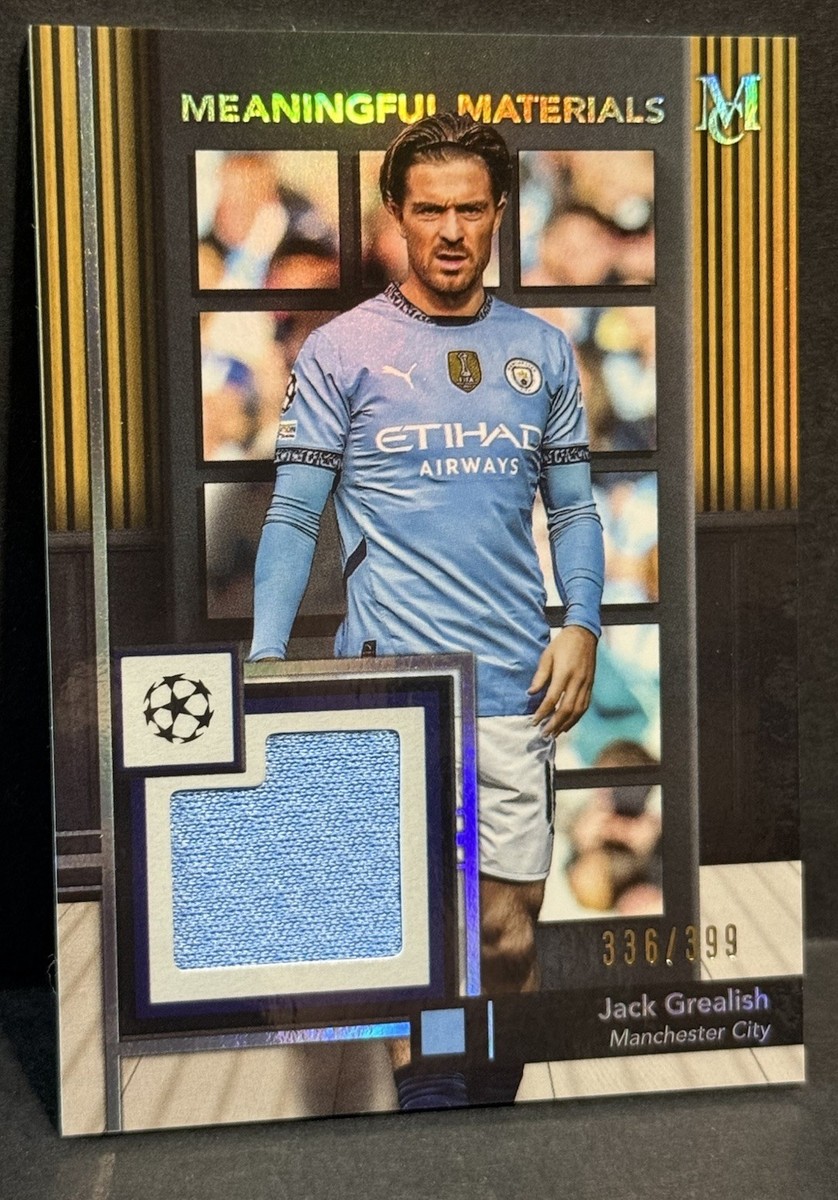 2024-25 Topps Museum UCC Manchester City Jack Grealish Player Worn