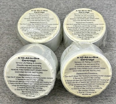Ecoquest Eco Water Showerhead Replacement Filters A1C Lot Of 4 Filters New