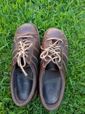 Vtg Dr Martens Bailry Womens Chunky Platform Leather Shoes Brown