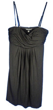 Banana Republic Women Dress Size S Spaghetti Strap Black Cotton Spandex