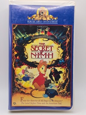 The Secret of NIMH VHS Don Bluth Family Classic Animated Movie Clamshell Tested