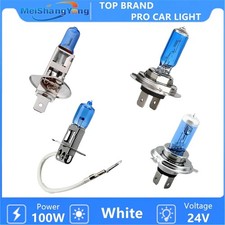 Halogen Fog Light Bulb 24V 100W H1 H3 H4 H7 White