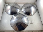 Vintage Chevrolet Chevy Set of 3 BowTie Truck Dog Dish HubCap 10.5" Very Nice