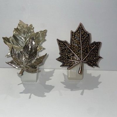 Bath & Body Wallflower Plug in Bronze Maple Leaf  & Gold Cascading Maple Leaves 