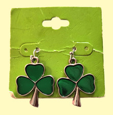 Shamrock Dangle/Drop Earrings by Inter-American New With Tags St. Patrick's Day