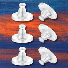 100pcs Silicone Earring Backs Clear Soft Rubber Ear Stud Blocked Stoppers 10mm