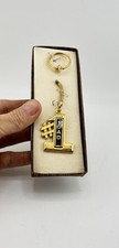 #1 Dad Keychain Gold Tone C45-65